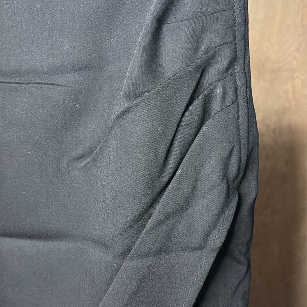 Vintage NWT Umberto Ginocchietti Black Asymmetrical Back Zippered Skirt - Picture 3 of 7